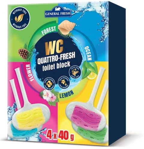 General Fresh WC Block Quattro 4x40g – 2-pack