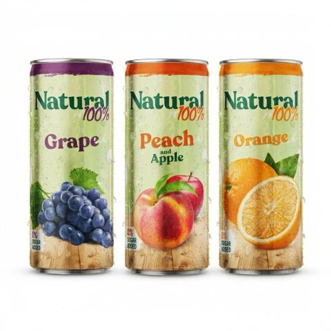 NATURAL BURK 100% Juice 250ml – 24-pack