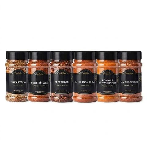 Smaklökens Utvalda Gourmetval – 6-pack kryddor
