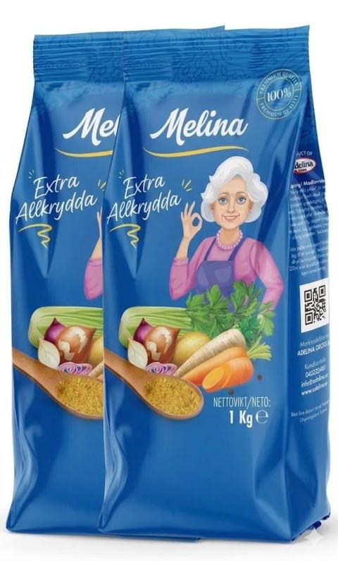 Melina Extra Allkrydda 1kg – 2-pack